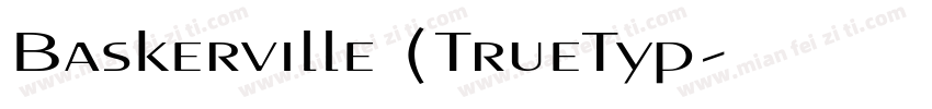 Baskerville (TrueTyp字体转换